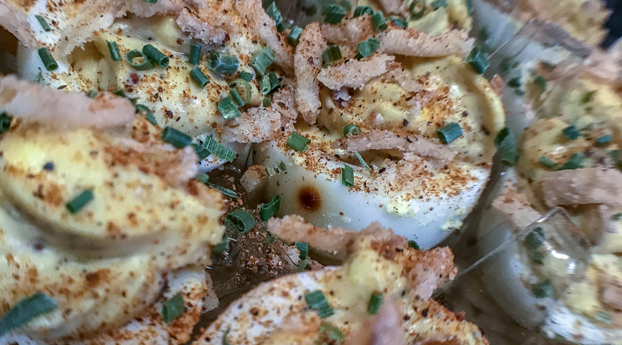 ZSR'd Deviled Eggs -- Crunchy!