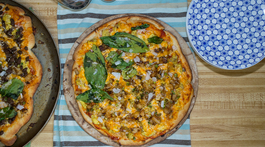 Breakfast? Go with a ZSR'd Egg Pizza!