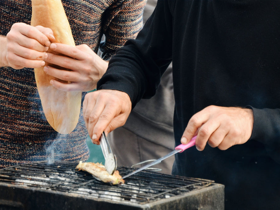 Editorial photograph featuring food, seasoning or shared home cooking