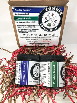 Zombie Spice Rub Starter Pack: Zombie Powder + Zombie Breath All-Purpose Spice Blends for Cooking